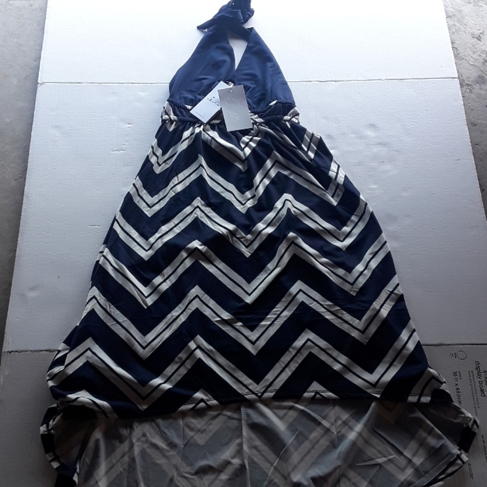 Hi-Low Chevron Dress